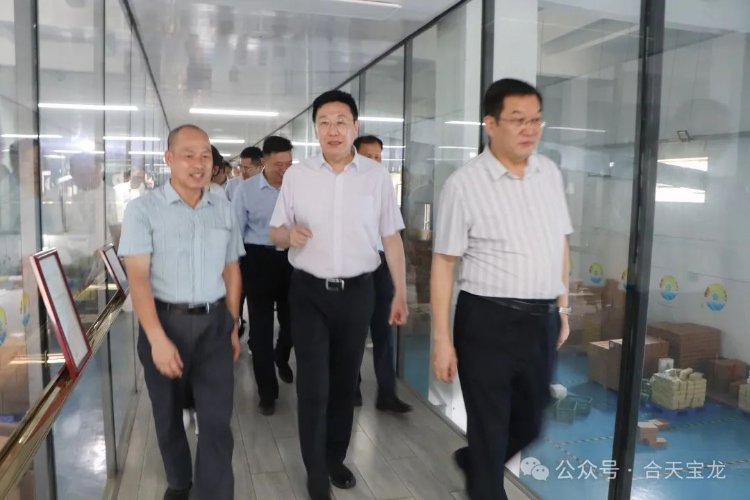 自治区政协副主席何辛幸率自治区政协调研组到合天宝龙调研指导